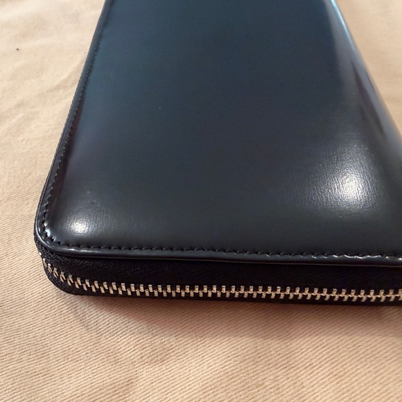 Anya Hindmarch London Black Leather Zip Around Wallet 7.5” Continental Designer main image 10